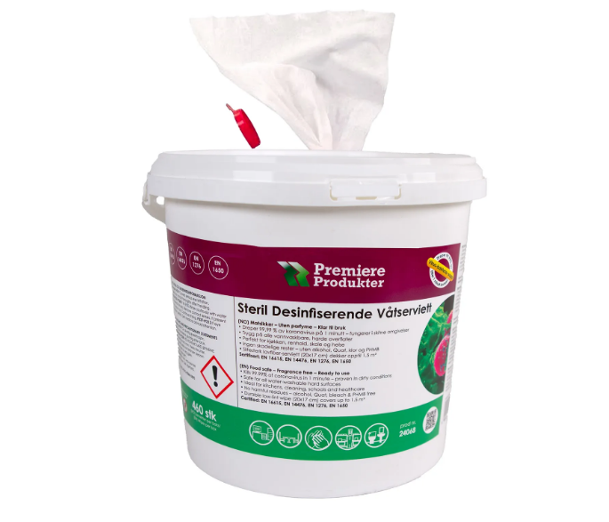Steril Desinfiserende Våtserviett *Spann a 460 stk