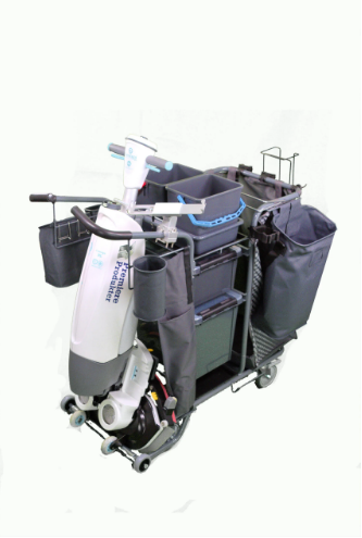 EVA AddOn boks rund m/klips 0,5 liter. Til rengjøringsvogner
