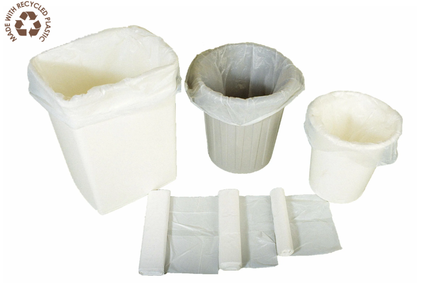 Avfallspose HD 60×60 7my Hvit rl a 50 stk * Krt a 20 rl.