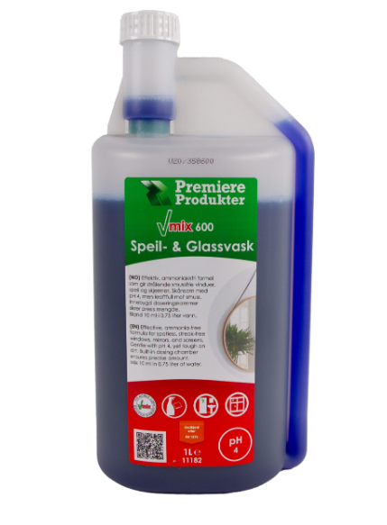 Vmix 600 Speil- og Glassvask *fl a 1 lt